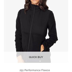 Figs Black 251 Performance Fleece Jacket